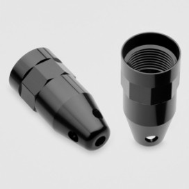 <strong></strong><br /><p>Machined and polished black Noryl</p>