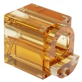 的<strong>聚砜塑料歧管</强> <br /> <P>聚砜是其在宽范围的温度和环境条件的抵抗负载下变形的能力指出高性能热塑性树脂。这是一个塑料歧管，其将在实验室应用中。</ p> <p>聚砜歧管示出的螺纹孔，并通过通道，蒸气抛光之后。</ P>