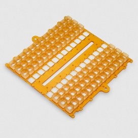 <strong>Ultem Machining </strong><br /><p>24'' sq machined ultem semiconductor component. Pockets within .003 true position. Special machining cycle and packaging procedures to maintain accuracy.</p>