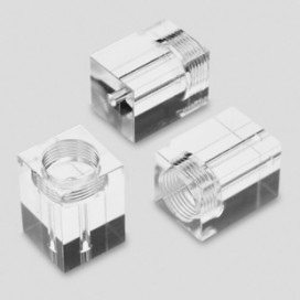 <strong>Small clear acrylic manifold </strong><br /><p>Cast Acrylic, Polished</p><p>Polished Cast Acrylic Component</p>